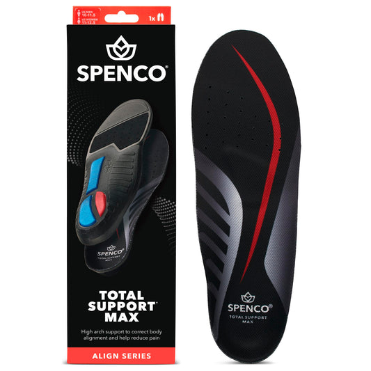 Spenco vista frontal de la plantilla con soporte equilibrado