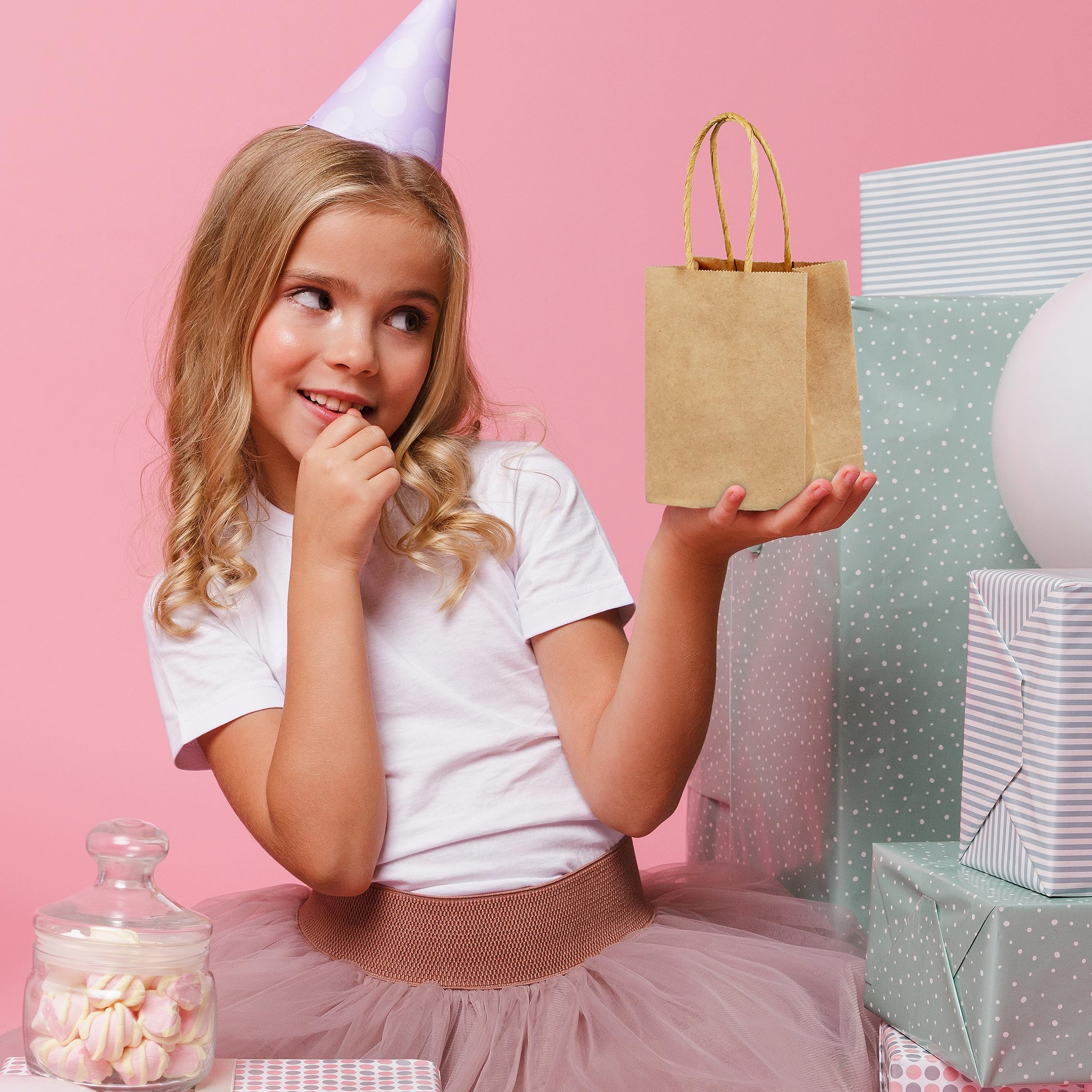 SPERPAND bolsa en uso con regalo, presentación cuidada para eventos
