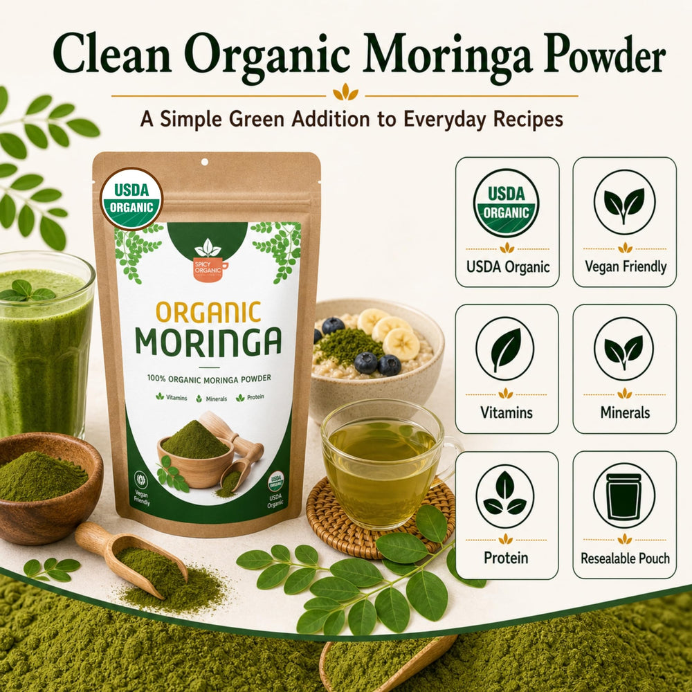 SPICY ORGANIC en smoothie verde para batidos energéticos