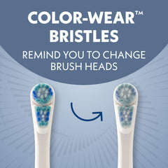 Spinbrush cerdas Color-Wear que se atenúan indicando momento de reemplazo