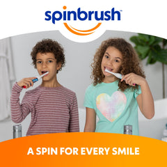 Spinbrush imagen en acción del cabezal girando para mayor remoción de placa