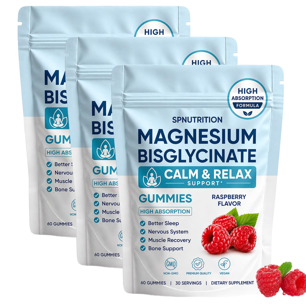 SPNUTRITION envase frontal de gominolas mostrando etiqueta y tamaño conveniente