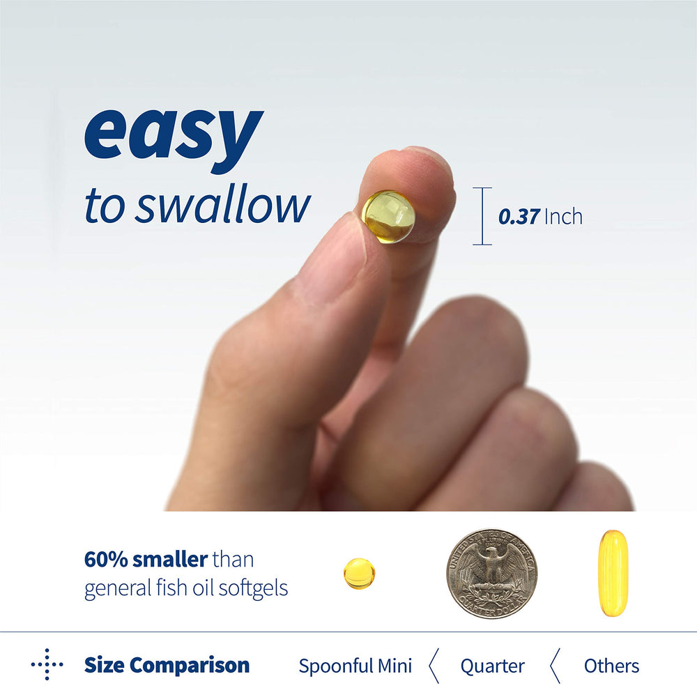Spoonful primer plano de la textura de la cápsula para rápida absorción