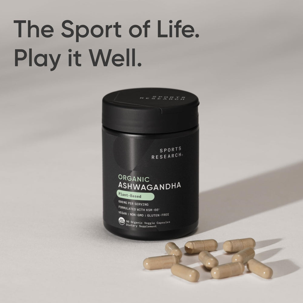 Sports Research etiqueta con información del producto y composición
