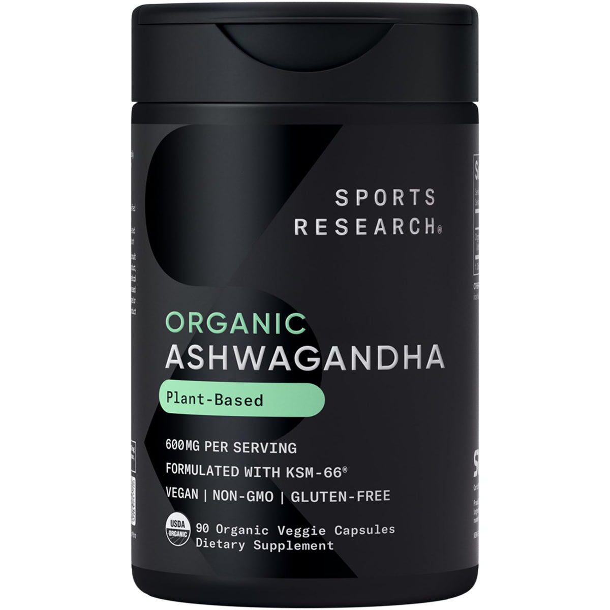 Sports Research botella frontal mostrando el envase y beneficios