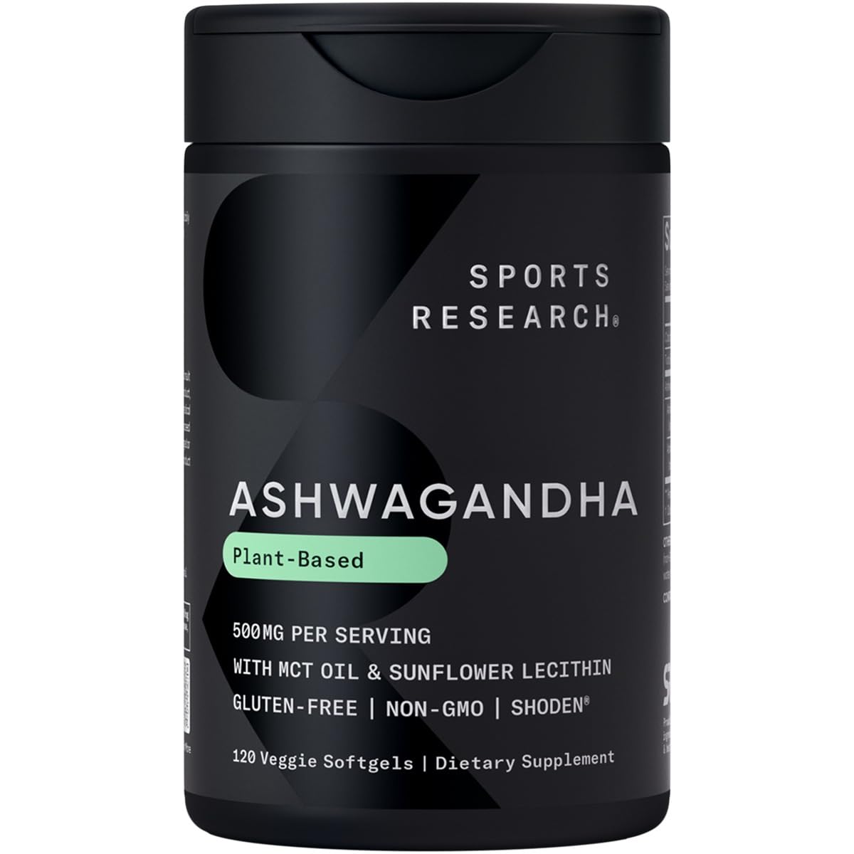Sports Research botella frontal mostrando diseño y beneficios