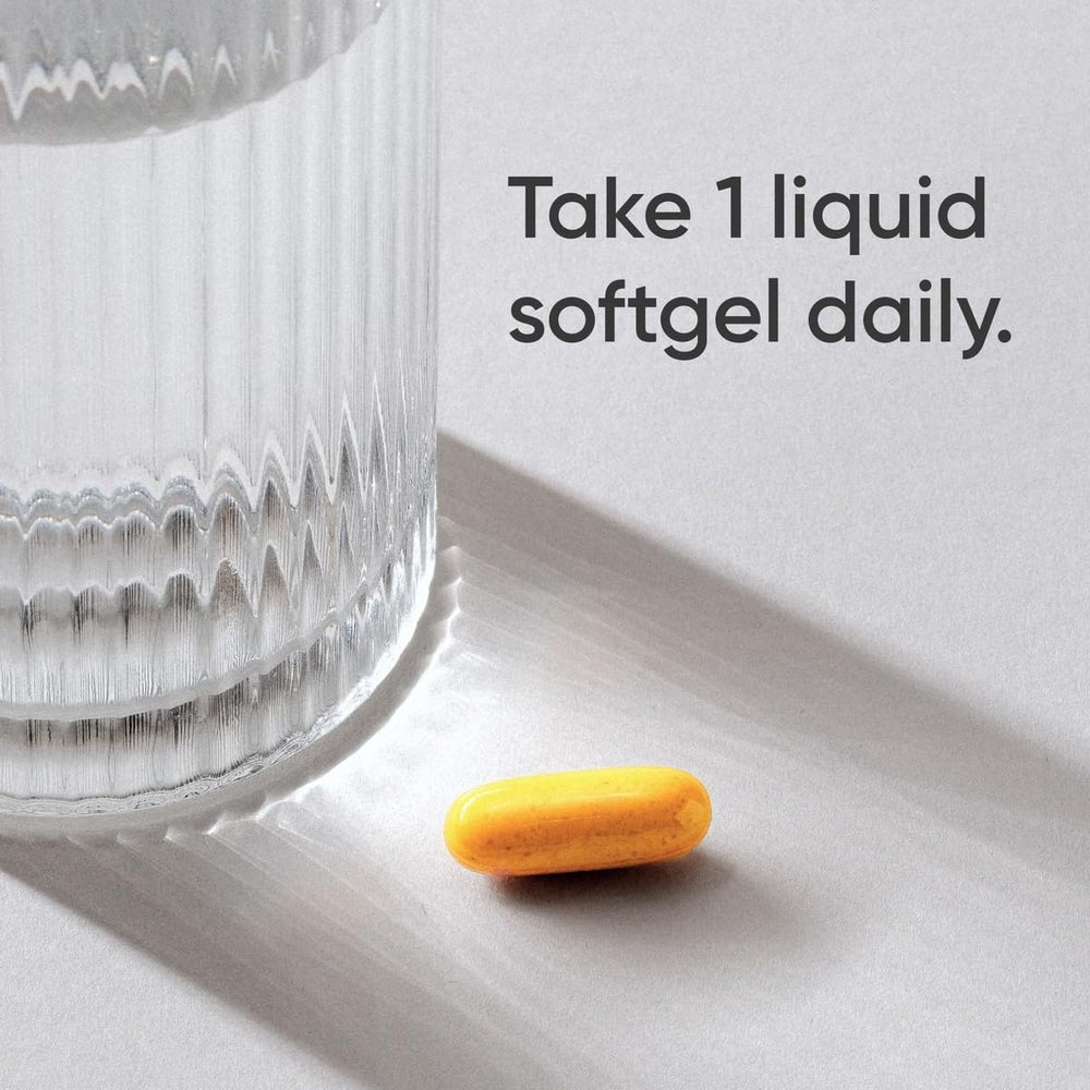 Sports Research softgel líquida acercamiento que muestra tamaño y fácil de tragar