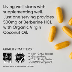 Sports Research aceite de coco orgánico y berberina en textura que sugiere pureza