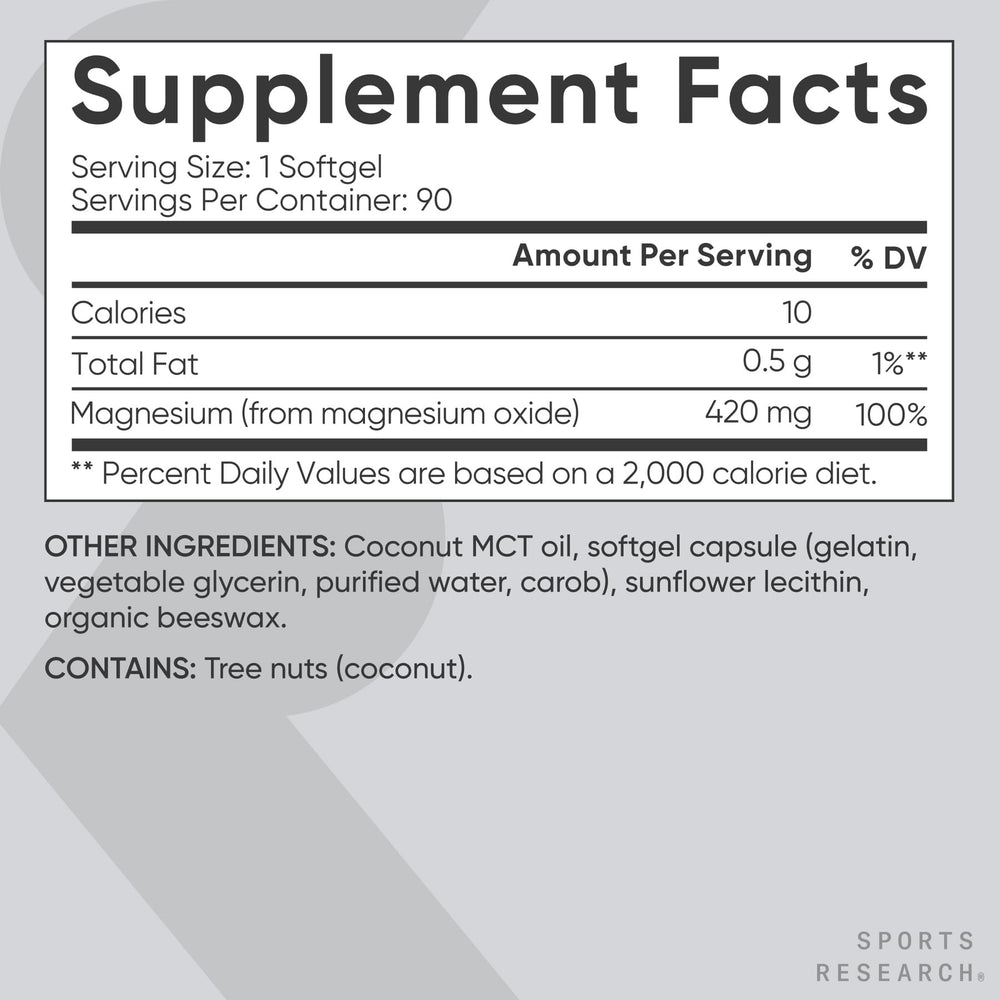 Sports Research cápsula abierta mostrando aceite MCT para mejor absorción