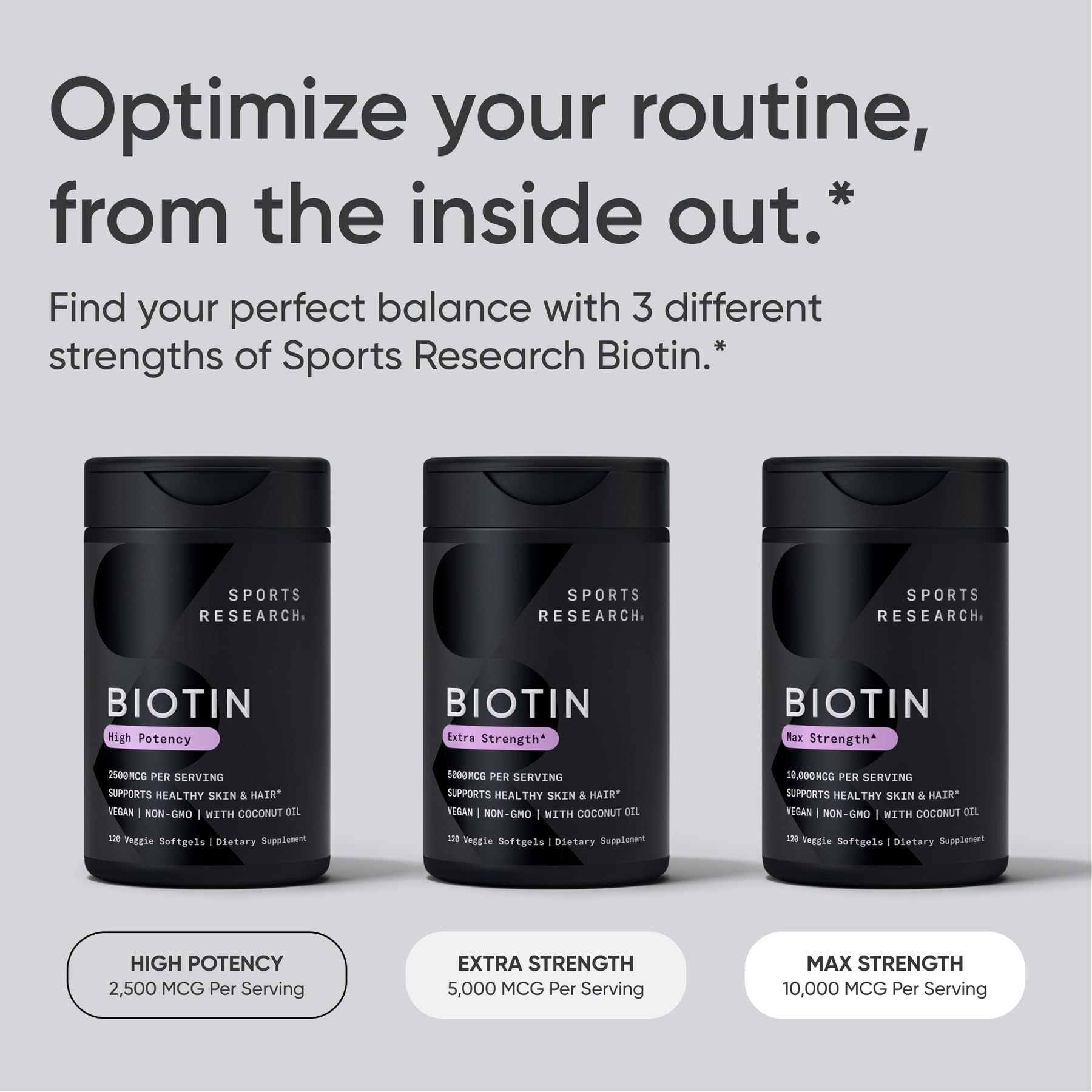 Sports Research cápsula abierta mostrando contenido y pureza del ingrediente