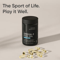 Sports Research cápsulas en un tazón listas para tomar y conveniencia diaria