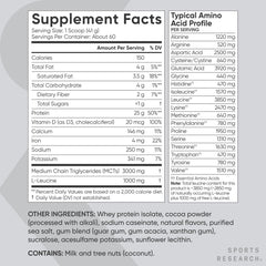 Sports Research bolsa sosteniéndose en manos para referencia de tamaño y cantidad de servicio