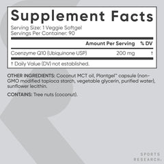 Sports Research etiqueta nutricional legible, transparencia en ingredientes