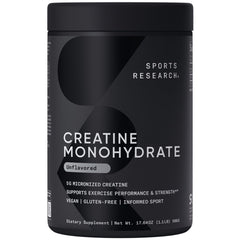 Sports Research envase frontal mostrando 100 servicios y pureza visible