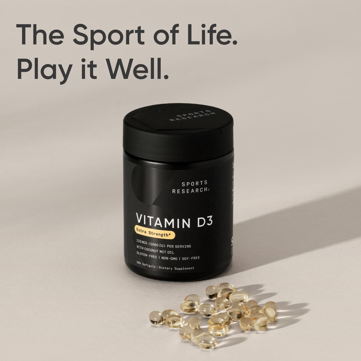 Softgel Sports Research junto a desayuno para absorción con grasa