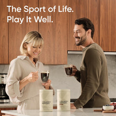 Sports Research colágeno mezclado en smoothie como complemento proteico