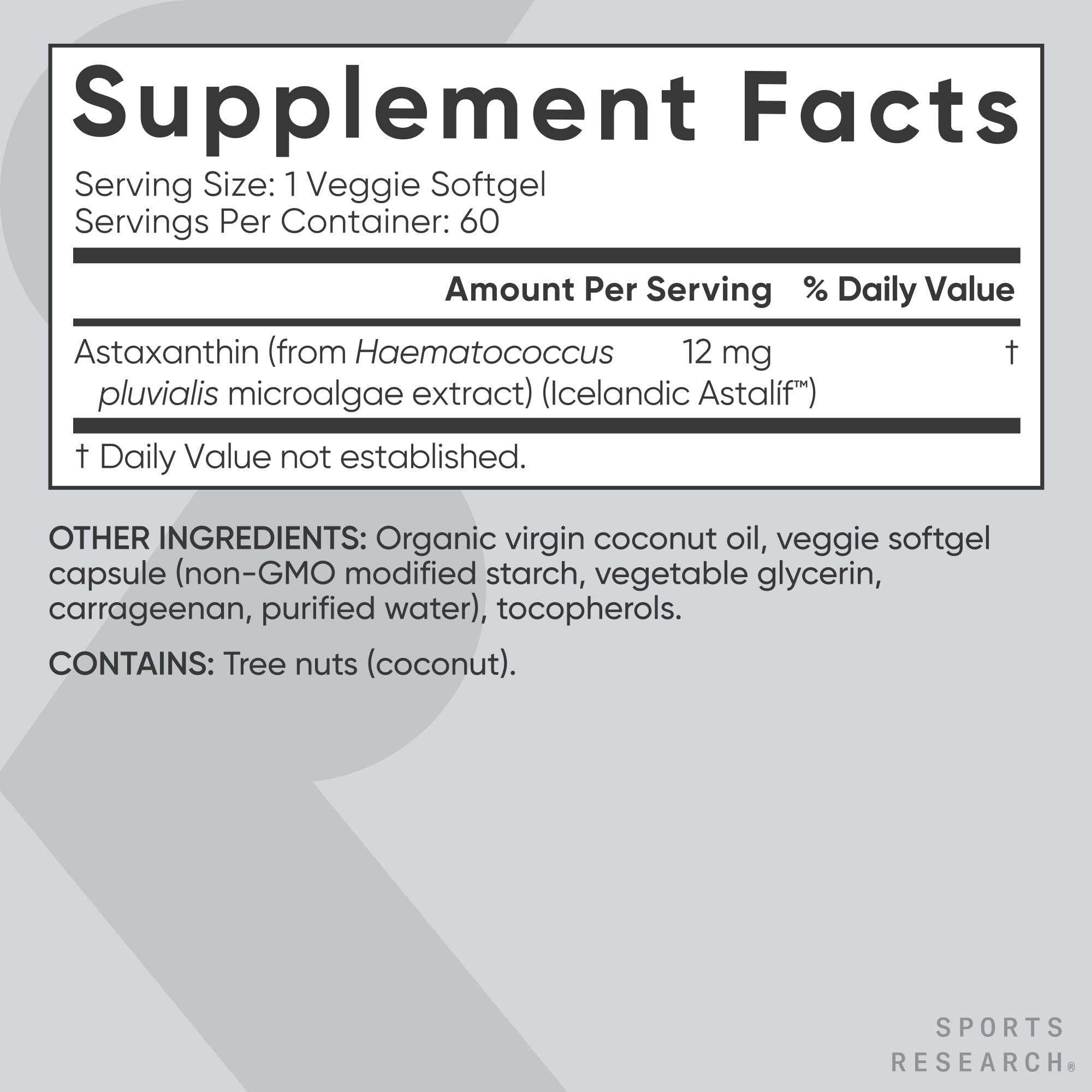 Sports Research etiqueta con certificaciones vegana e IGEN, confianza y trazabilidad