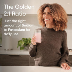 Sports Research etiqueta detallada que destaca electrolitos y vitaminas