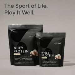 Sports Research etiqueta con ingredientes y beneficios nutricionales visibles