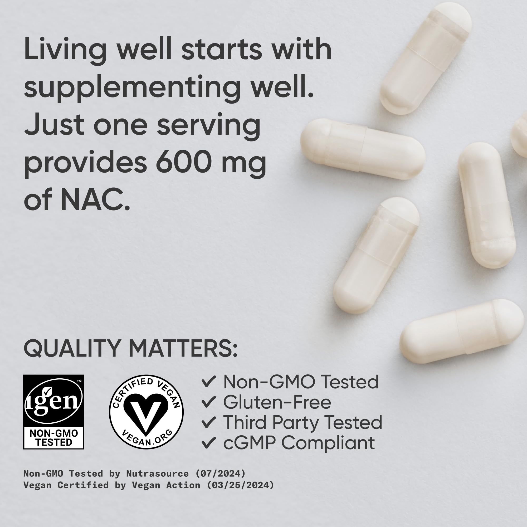 Sports Research etiqueta con lista de ingredientes y certificaciones