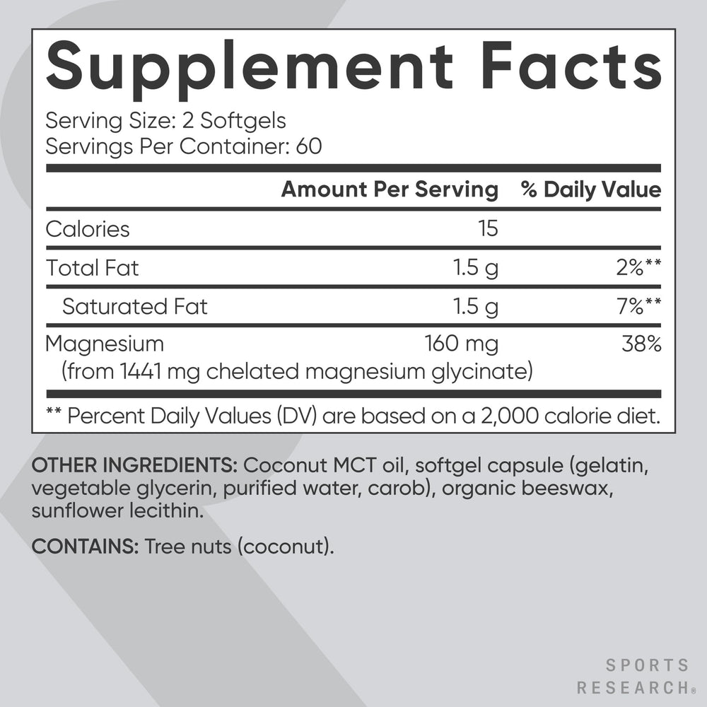 Sports Research etiqueta nutricional enfocada en ingredientes clave y pureza