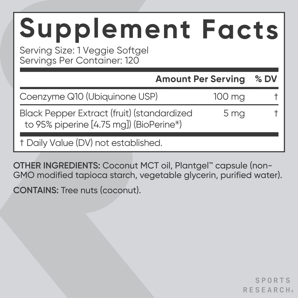 Zoom a la etiqueta nutricional de Sports Research indicando dosis y origen USP