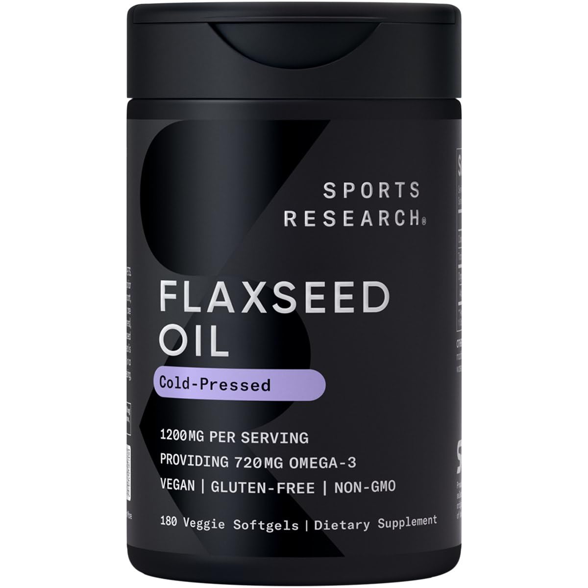 Sports Research frente del envase mostrando 180 Plantgels y beneficios