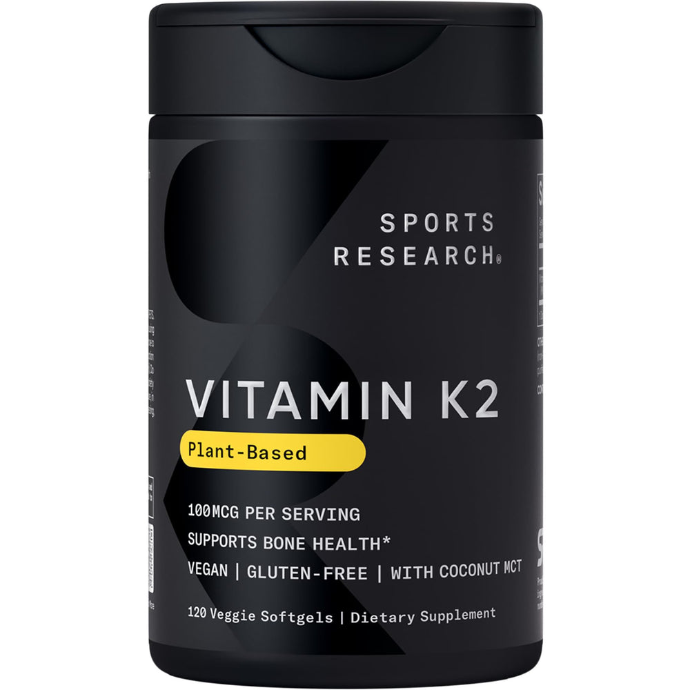 Sports Research envase frontal mostrando 120 cápsulas y beneficios claros
