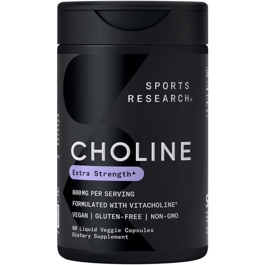 Sports Research botella frontal mostrando etiqueta clara y potencia