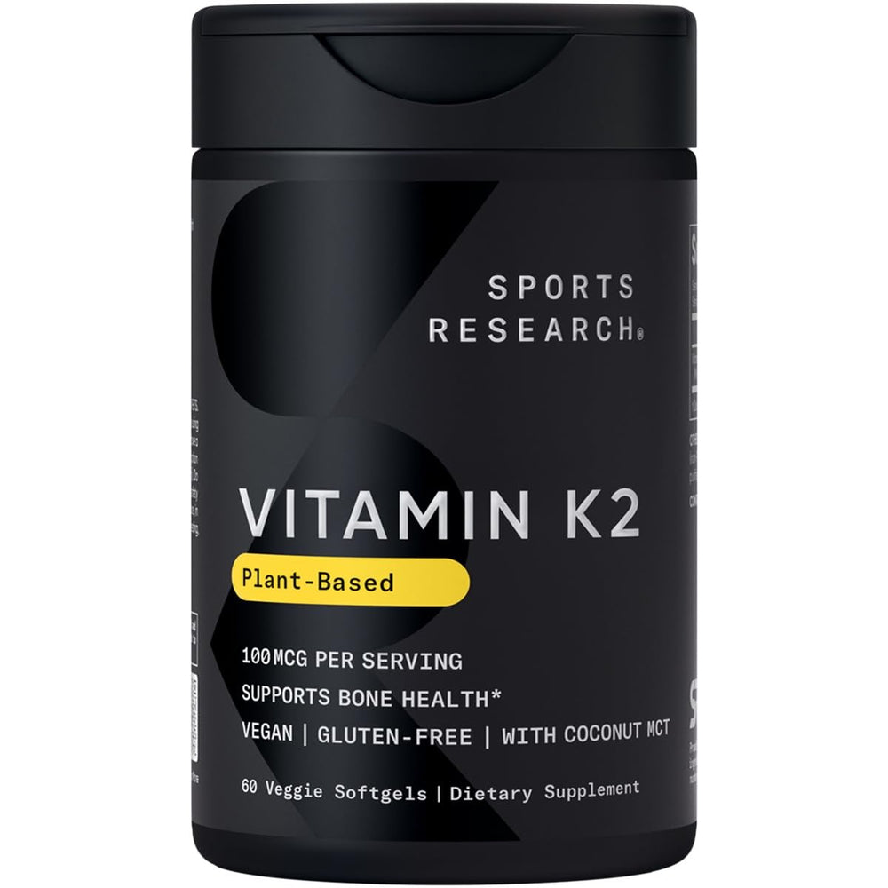 Sports Research envase frontal mostrando 60 Plantgels y beneficios claros
