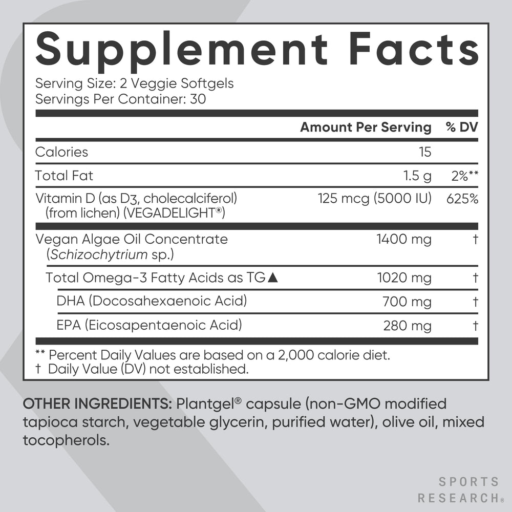 Sports Research etiqueta con dosis y beneficios, clara lectura de ingredientes