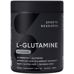 Sports Research envase frontal mostrando diseño y beneficio de pureza