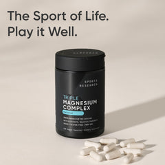 Sports Research producto en uso junto a equipo de entrenamiento para contexto de recuperación muscular