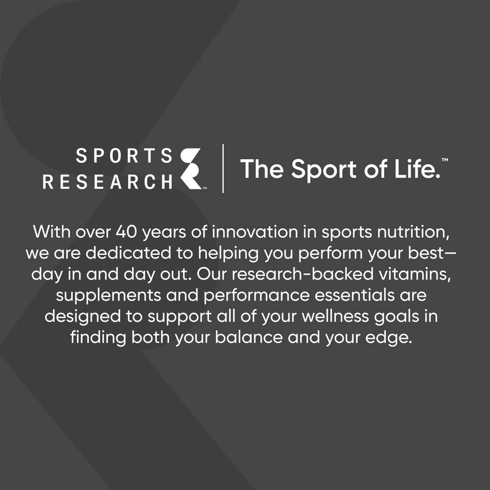 Sports Research producto en entorno activo y relajado, apoyo a bienestar