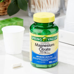 Spring Valley etiqueta con información nutricional y guía de dosificación