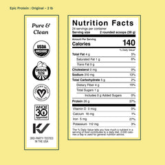 Sprout Living etiqueta nutricional clara confirmando ingredientes limpios