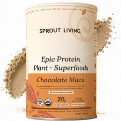 Sprout Living envase frontal mostrando etiqueta y beneficios claros