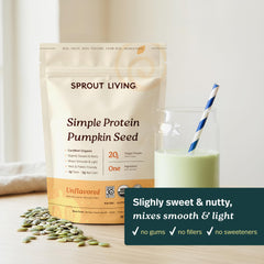 Sprout Living mezcla de batido vegano mostrando integración sin sabor