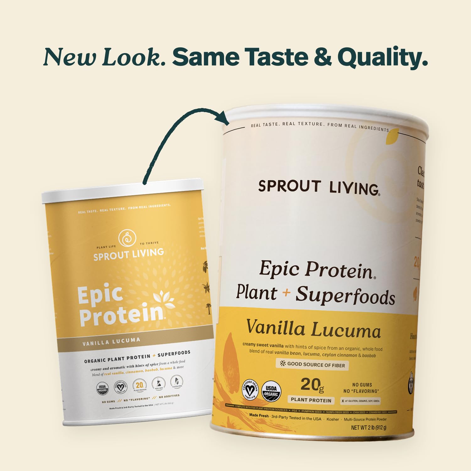 Sprout Living polvo textura cremosa que facilita mezclas sin grumos