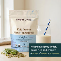 Cuchara con porción de Sprout Living lista para mezclar, control de dosis práctico