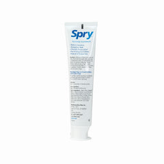 Spry etiqueta con ingredientes visibles, beneficio transparencia formulación