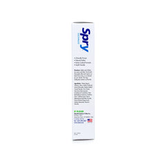 Spry etiqueta con xilitol, aloe y calcio destacando ingredientes naturales