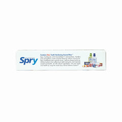 Spry tubo abierto con pasta en cepillo para dosificación fácil