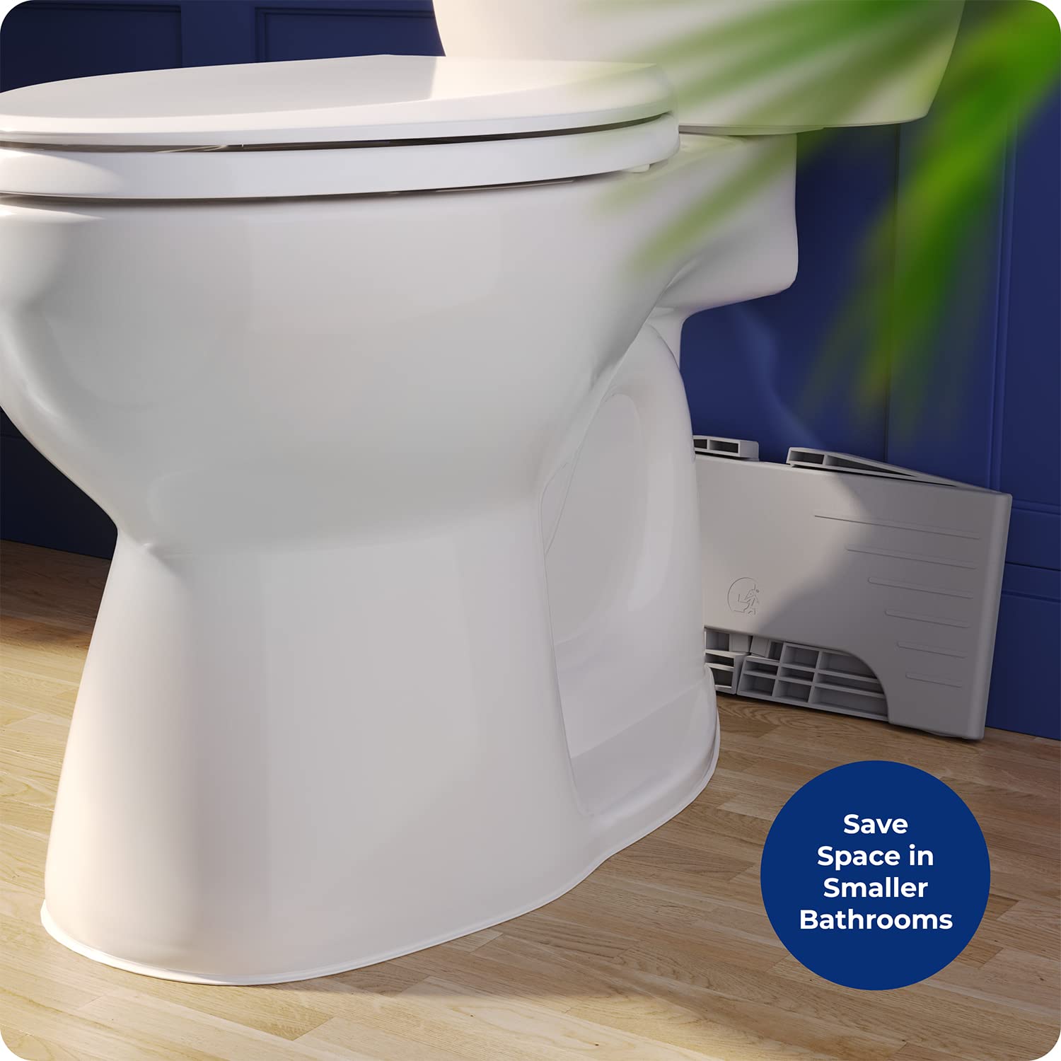 Squatty Potty detalle del mecanismo de plegado para montaje rápido
