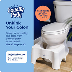 Squatty Potty primer plano de textura de superficie fácil de limpiar y antideslizante