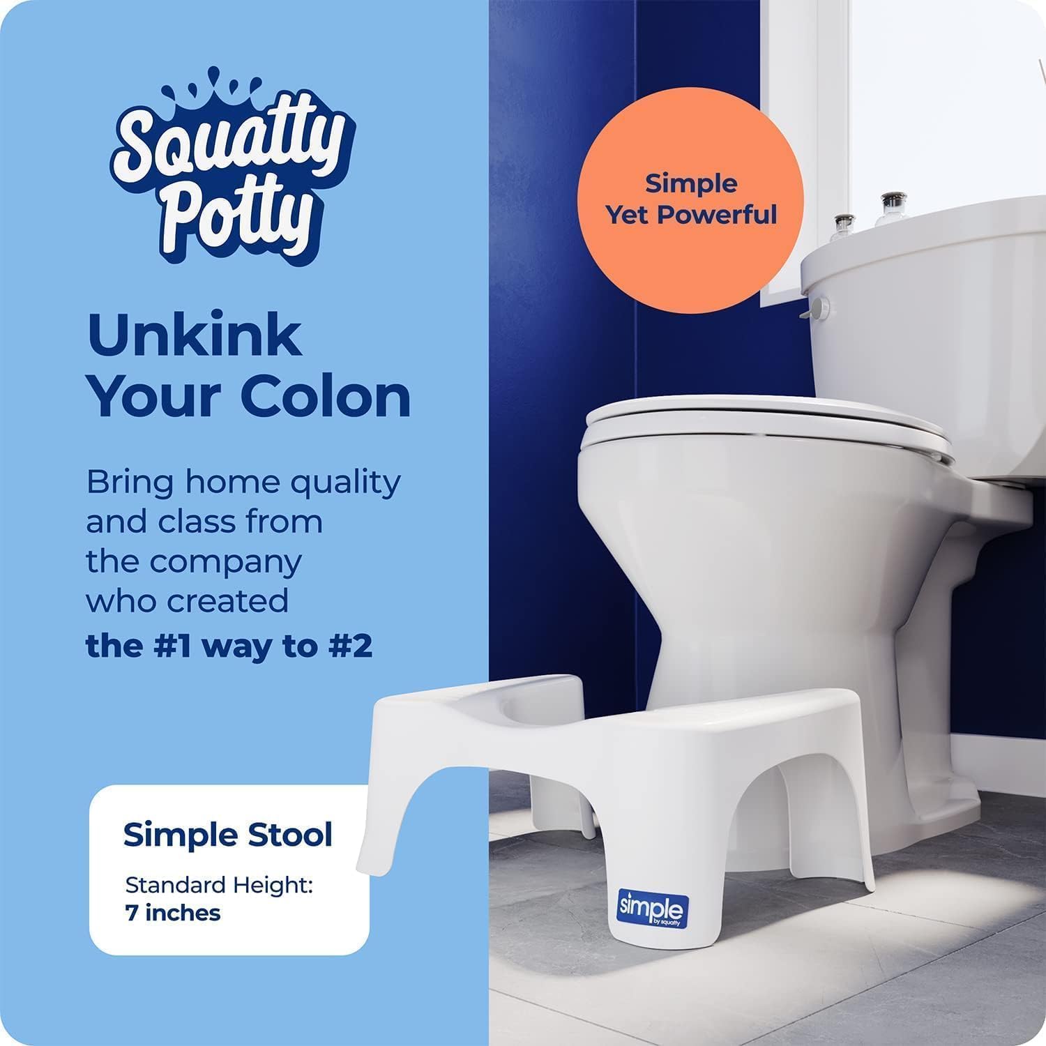 Squatty Potty detalle de textura antideslizante para seguridad