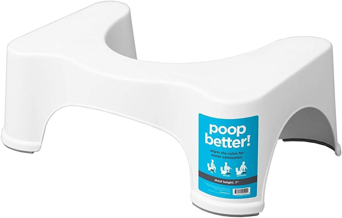 Squatty Potty vista frontal mostrando diseño estable y compacto