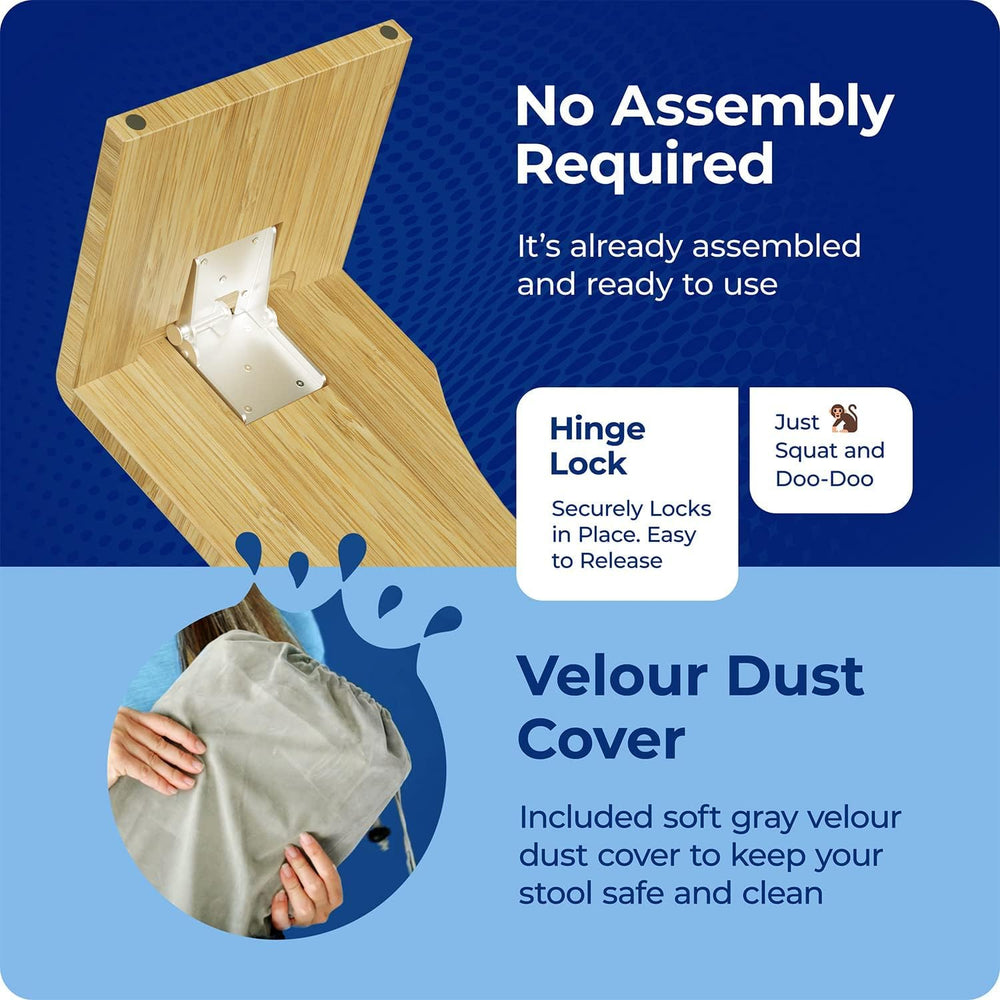 Squatty Potty Oslo con bolsa de transporte listo para viaje y portabilidad