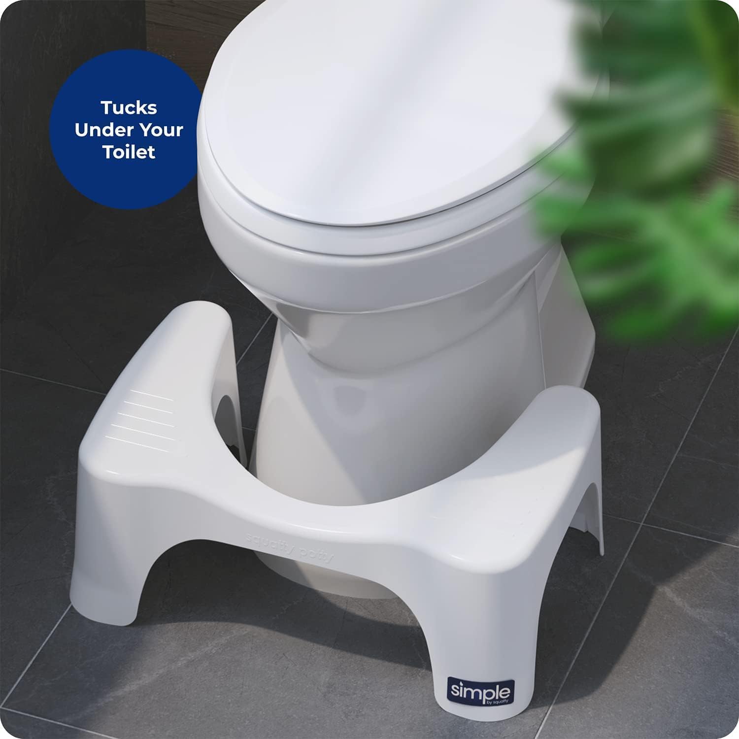 Squatty Potty superficie fácil de limpiar y resistente al agua