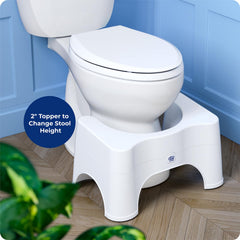 Squatty Potty topper desmontable resaltado para ajuste rápido de altura